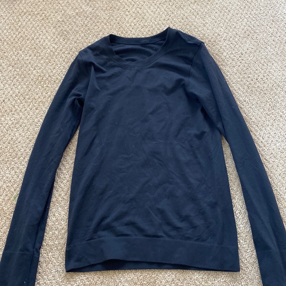 Swiftly Relaxed Long Sleeve Black Shirt.